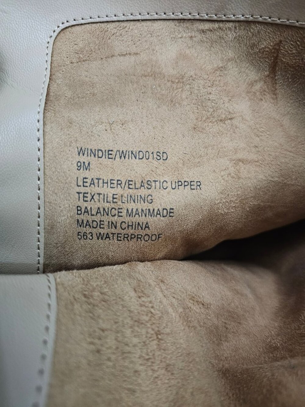Blondo Windie Waterproof Over The Knee Boots Womens 9 Taupe Suede Block Heel - Picture 15 of 15
